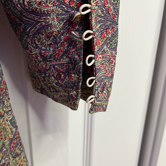 Banana Republic Paisley Long Sleeve Wrap Dress - Picture 3 of 4